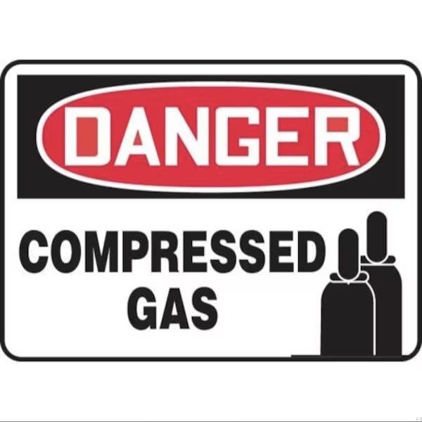 Accuform OSHA DANGER SAFETY SIGN COMPRESSED MCPG008XT MCPG008XT - main